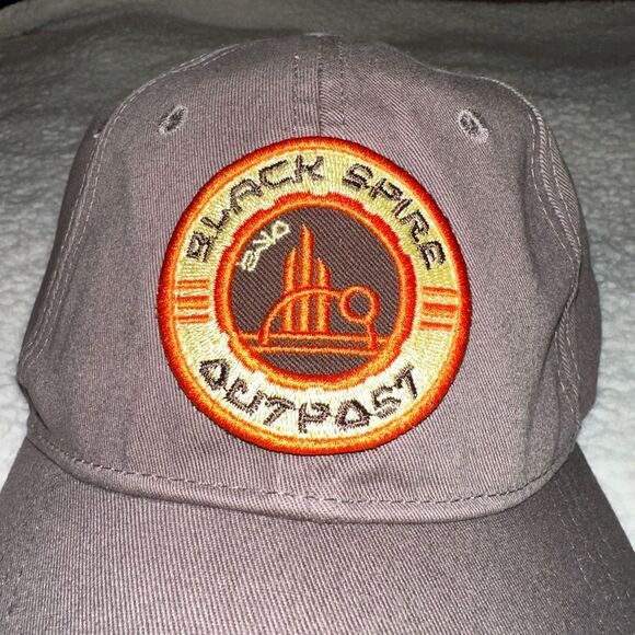Disney Parks Star Wars Galaxy’s Edge Gray Orange Embroidered Baseball Cap NWT - Picture 2 of 5